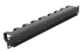 DELOCK cable management 66849 για rack 19"/1U, 10x γάντζοι, μαύρο 2