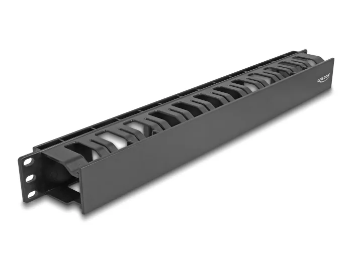 DELOCK cable management 67021 για rack 19"/1U, 2 ανοίγματα, πλαστικό, μαύρο 3 DELOCK cable management 67021 για rack 19"/1U, 2 ανοίγματα, πλαστικό, μαύρο
