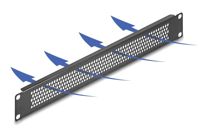 DELOCK κάλυμμα panel 67035 για 19"/1U rack, με αεραγωγούς, μαύρο 4 DELOCK κάλυμμα panel 67035 για 19"/1U rack, με αεραγωγούς, μαύρο - Image 2