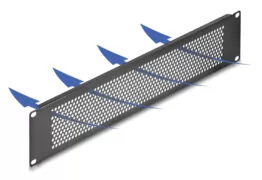 DELOCK κάλυμμα panel 67036 για 19"/2U rack, με αεραγωγούς, μαύρο 2