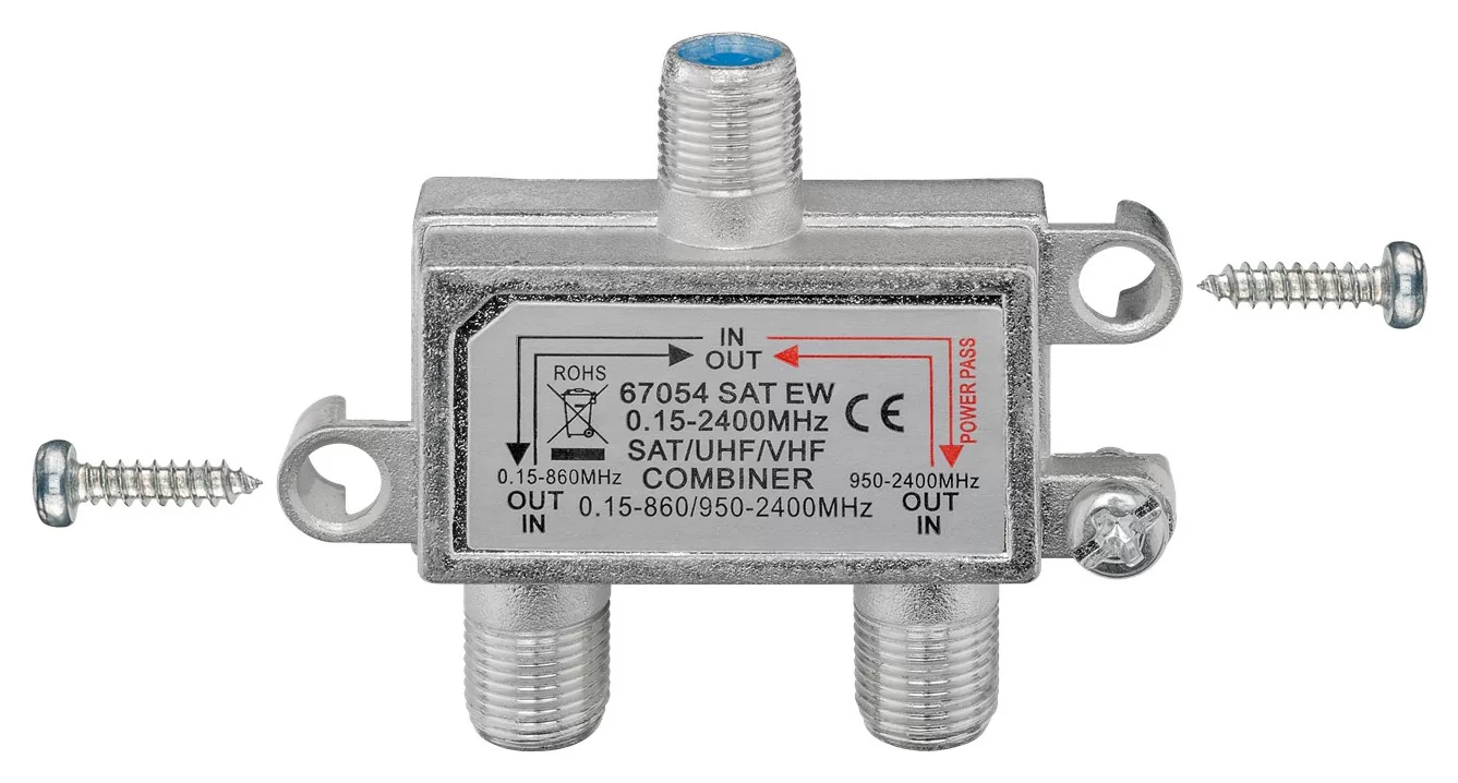 GOOBAY SAT-TV combiner 67054, 0.15 MHz - 2400MHz, 100dB 5 GOOBAY SAT-TV combiner 67054, 0.15 MHz - 2400MHz, 100dB - Image 3