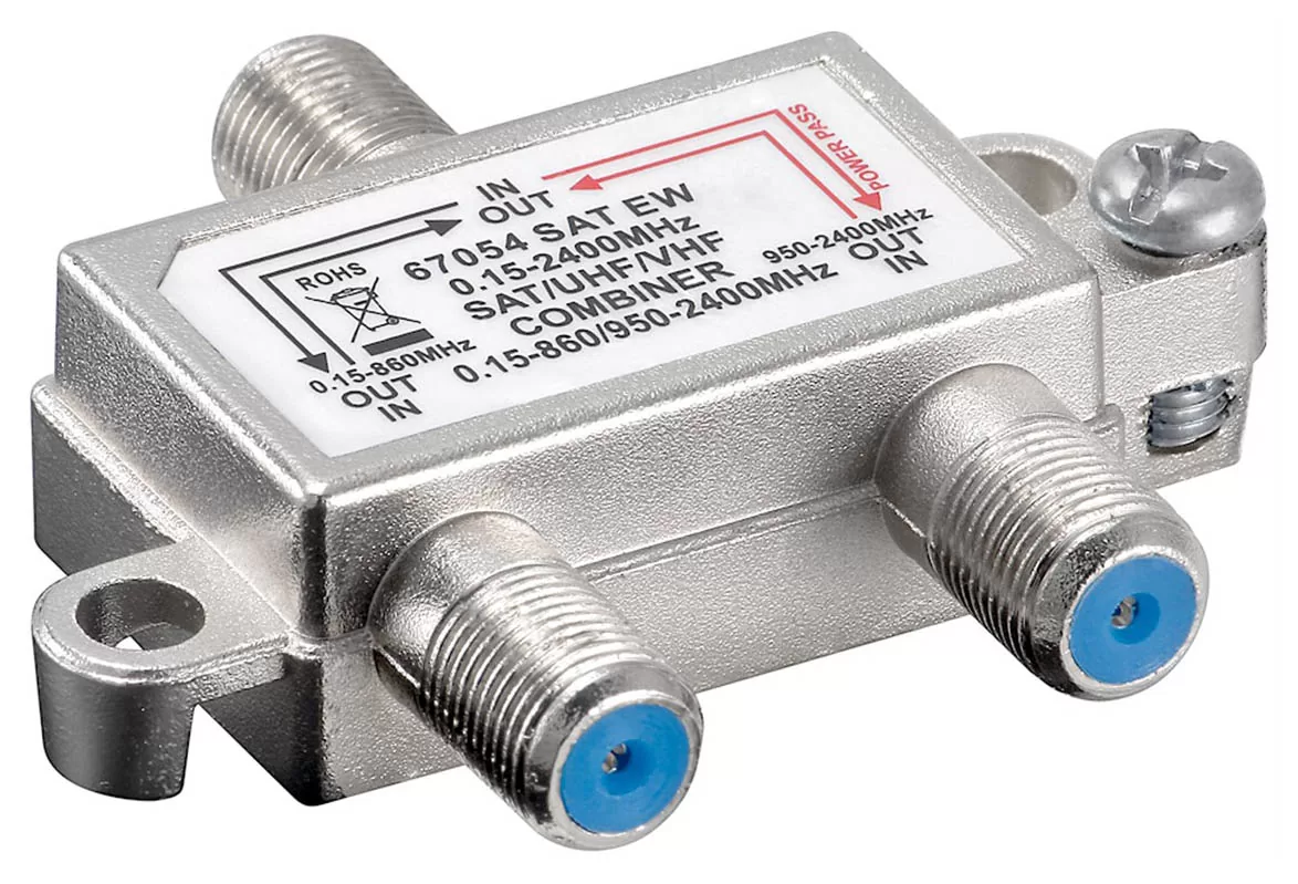 GOOBAY SAT-TV combiner 67054, 0.15 MHz - 2400MHz, 100dB 4 GOOBAY SAT-TV combiner 67054, 0.15 MHz - 2400MHz, 100dB - Image 2
