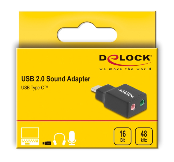 DELOCK εξωτερική κάρτα ήχου 67128, 2x 3.5mm, USB-C σύνδεση, μαύρη 6 DELOCK εξωτερική κάρτα ήχου 67128, 2x 3.5mm, USB-C σύνδεση, μαύρη - Image 4