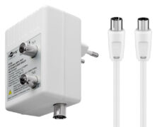 GOOBAY ενισχυτής κεραίας 67226, 2 συσκευές, DVB-T DVB-T2 DVB-C, λευκός