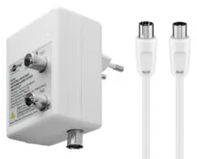 GOOBAY ενισχυτής κεραίας 67226, 2 συσκευές, DVB-T DVB-T2 DVB-C, λευκός 1 GOOBAY ενισχυτής κεραίας 67226, 2 συσκευές, DVB-T DVB-T2 DVB-C, λευκός