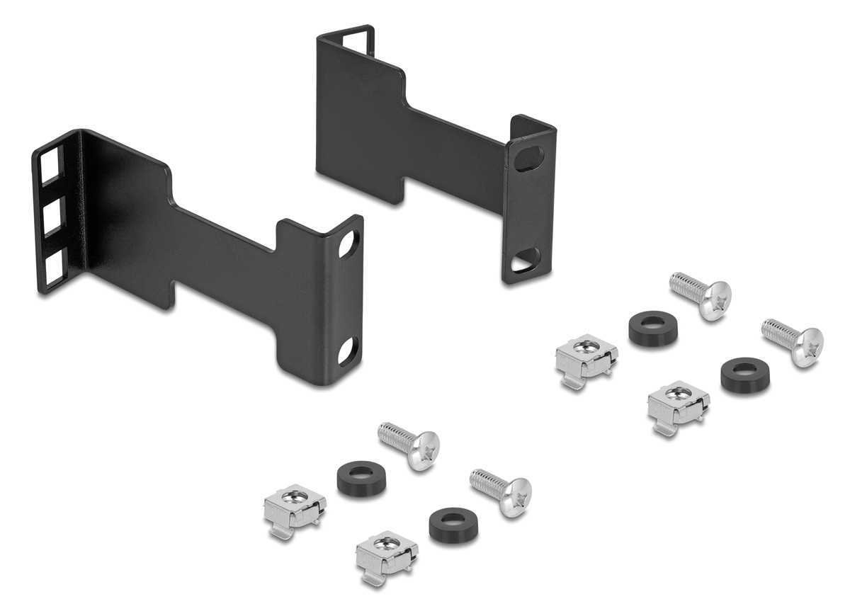 DELOCK αντάπτορας επέκτασης βάθους για rack 67272, έως 10cm, 1U, μαύρο 3 DELOCK αντάπτορας επέκτασης βάθους για rack 67272, έως 10cm, 1U, μαύρο