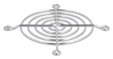 DELOCK σχάρα για 80mm ανεμιστήρα 67306, μεταλλική, ασημί