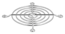 DELOCK σχάρα για 80mm ανεμιστήρα 67306, μεταλλική, ασημί