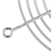 DELOCK σχάρα για 120mm ανεμιστήρα 67308, μεταλλική, ασημί 2