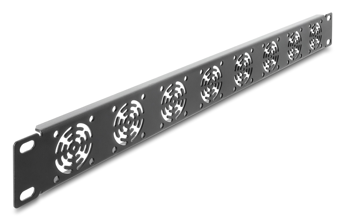 DELOCK κάλυμμα για 8x 40mm ανεμιστήρες 67414 για rack 19"/1U, μεταλλικό, μαύρο 3 DELOCK κάλυμμα για 8x 40mm ανεμιστήρες 67414 για rack 19"/1U, μεταλλικό, μαύρο