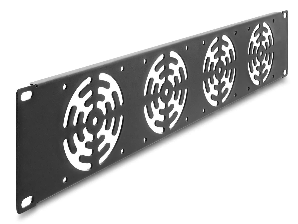 DELOCK κάλυμμα για 4x 80mm ανεμιστήρες 67416 για rack 19"/2U, μεταλλικό, μαύρο 3 DELOCK κάλυμμα για 4x 80mm ανεμιστήρες 67416 για rack 19"/2U, μεταλλικό, μαύρο