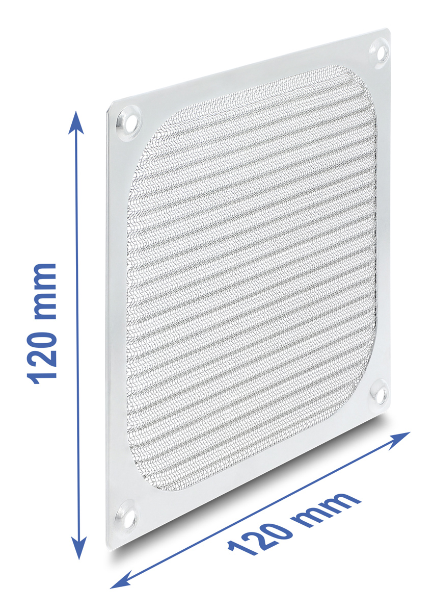 DELOCK σχάρα για 120mm ανεμιστήρα 67458 με φίλτρο σκόνης, μεταλλική, ασημί 4 DELOCK σχάρα για 120mm ανεμιστήρα 67458 με φίλτρο σκόνης, μεταλλική, ασημί - Image 2