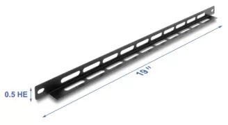 DELOCK cable management panel 67460 για rack 19", 0.5U, βάθος 22mm, μεταλλικό, μαύρο 5 DELOCK cable management panel 67460 για rack 19", 0.5U, βάθος 22mm, μεταλλικό, μαύρο 2