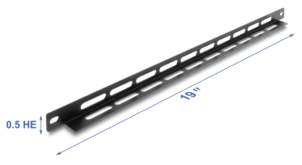 DELOCK cable management panel 67460 για rack 19", 0.5U, βάθος 22mm, μεταλλικό, μαύρο 4 DELOCK cable management panel 67460 για rack 19", 0.5U, βάθος 22mm, μεταλλικό, μαύρο - Image 2