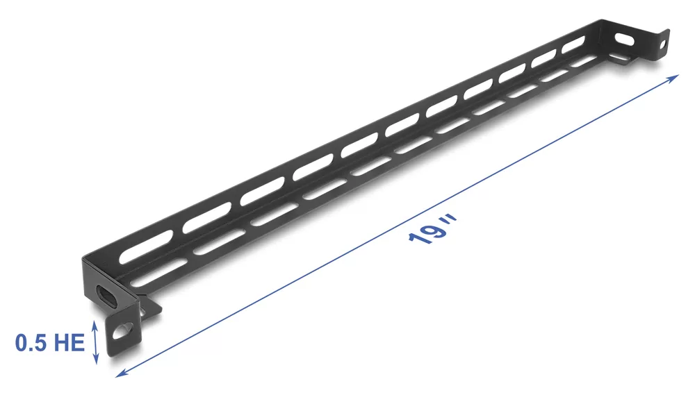 DELOCK cable management panel 67461 για rack 19", 0.5U, βάθος 50mm, μεταλλικό, μαύρο 4 DELOCK cable management panel 67461 για rack 19", 0.5U, βάθος 50mm, μεταλλικό, μαύρο - Image 2