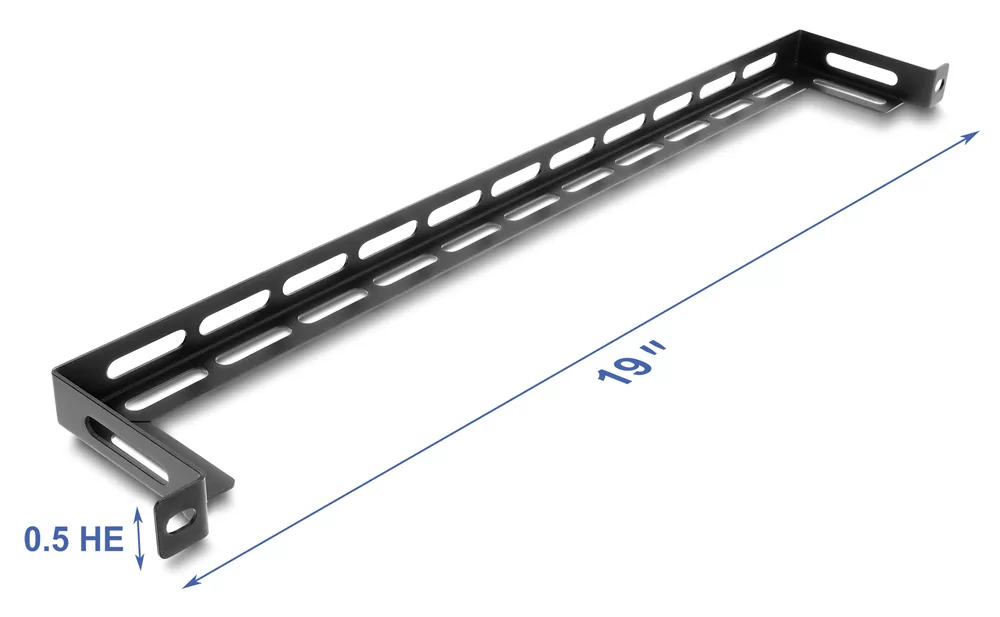 DELOCK cable management panel 67462 για rack 19", 0.5U, βάθος 80mm, μεταλλικό, μαύρο 4 DELOCK cable management panel 67462 για rack 19", 0.5U, βάθος 80mm, μεταλλικό, μαύρο - Image 2