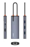LDNIO docking station DS-16H, 6 θυρών, USB-C σύνδεση, 4K, 100W PD, γκρι 5