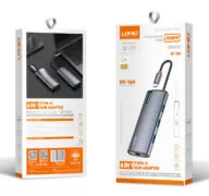 LDNIO docking station DS-16H, 6 θυρών, USB-C σύνδεση, 4K, 100W PD, γκρι 6
