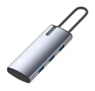 LDNIO docking station DS-15H, 5 θυρών, USB-C σύνδεση, 4K, 100W PD, γκρι 3