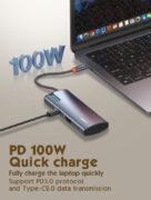 LDNIO docking station DS-15H, 5 θυρών, USB-C σύνδεση, 4K, 100W PD, γκρι 22 LDNIO docking station DS-15H, 5 θυρών, USB-C σύνδεση, 4K, 100W PD, γκρι 8