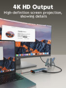 LDNIO docking station DS-15H, 5 θυρών, USB-C σύνδεση, 4K, 100W PD, γκρι 23 LDNIO docking station DS-15H, 5 θυρών, USB-C σύνδεση, 4K, 100W PD, γκρι 9