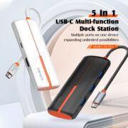 LDNIO docking station DS-25H, 5 θυρών, USB-C σύνδεση, 4K, 100W PD, μαύρο 14 LDNIO docking station DS-25H, 5 θυρών, USB-C σύνδεση, 4K, 100W PD, μαύρο 2