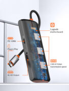 LDNIO docking station DS-25H, 5 θυρών, USB-C σύνδεση, 4K, 100W PD, μαύρο 16 LDNIO docking station DS-25H, 5 θυρών, USB-C σύνδεση, 4K, 100W PD, μαύρο 4