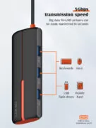 LDNIO docking station DS-25H, 5 θυρών, USB-C σύνδεση, 4K, 100W PD, μαύρο 19 LDNIO docking station DS-25H, 5 θυρών, USB-C σύνδεση, 4K, 100W PD, μαύρο 7