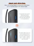 LDNIO docking station DS-25H, 5 θυρών, USB-C σύνδεση, 4K, 100W PD, μαύρο 20 LDNIO docking station DS-25H, 5 θυρών, USB-C σύνδεση, 4K, 100W PD, μαύρο 8