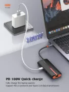 LDNIO docking station DS-26H, 6 θυρών, USB-C σύνδεση, 4K, 100W PD, λευκό 6