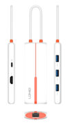 LDNIO docking station DS-26H, 6 θυρών, USB-C σύνδεση, 4K, 100W PD, λευκό 9