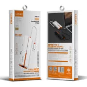 LDNIO USB hub DS-26U με θύρα δικτύου, 6 θυρών, USB-C σύνδεση, 100W PD, λευκό 9