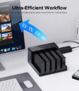 ORICO docking station για 2.5" ή 3.5" SATA HDD/SSD 6558US3-C, 5 θέσεων, 5Gbps, clone function, μαύρο 2