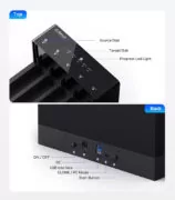 ORICO docking station για 2.5" ή 3.5" SATA HDD/SSD 6558US3-C, 5 θέσεων, 5Gbps, clone function, μαύρο 4