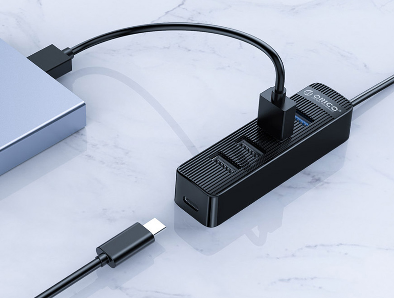 ORICO USB hub TWU32-4A, 4x θυρών, USB 3.0, 5Gbps, USB σύνδεση, έξτρα τροφοδοσία, μαύρο 5 ORICO USB hub TWU32-4A, 4x θυρών, USB 3.0, 5Gbps, USB σύνδεση, έξτρα τροφοδοσία, μαύρο - Image 3