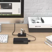 ORICO USB hub W5P-U2, 4x θυρών, USB 2.0, 480Mbps, USB σύνδεση, 1m καλώδιο, μαύρο 2