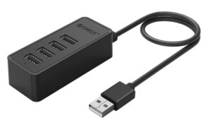 ORICO USB hub W5P-U2, 4x θυρών, USB 2.0, 480Mbps, USB σύνδεση, 1m καλώδιο, μαύρο 1 ORICO USB hub W5P-U2, 4x θυρών, USB 2.0, 480Mbps, USB σύνδεση, 1m καλώδιο, μαύρο