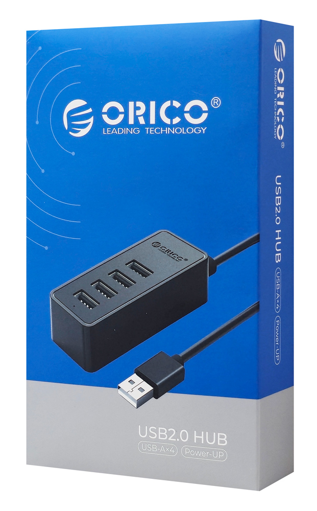 ORICO USB hub W5P-U2, 4x θυρών, USB 2.0, 480Mbps, USB σύνδεση, 1m καλώδιο, μαύρο 7 ORICO USB hub W5P-U2, 4x θυρών, USB 2.0, 480Mbps, USB σύνδεση, 1m καλώδιο, μαύρο - Image 5