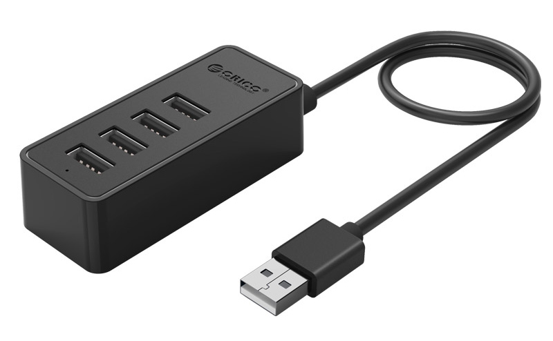 ORICO USB hub W5P-U2, 4x θυρών, USB 2.0, 480Mbps, USB σύνδεση, 1m καλώδιο, μαύρο 3 ORICO USB hub W5P-U2, 4x θυρών, USB 2.0, 480Mbps, USB σύνδεση, 1m καλώδιο, μαύρο