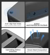 ORICO docking station για 2.5" ή 3.5" SATA HDD/SSD 6829C3-V1, 2 θέσεων, 5Gbps, μαύρο 3