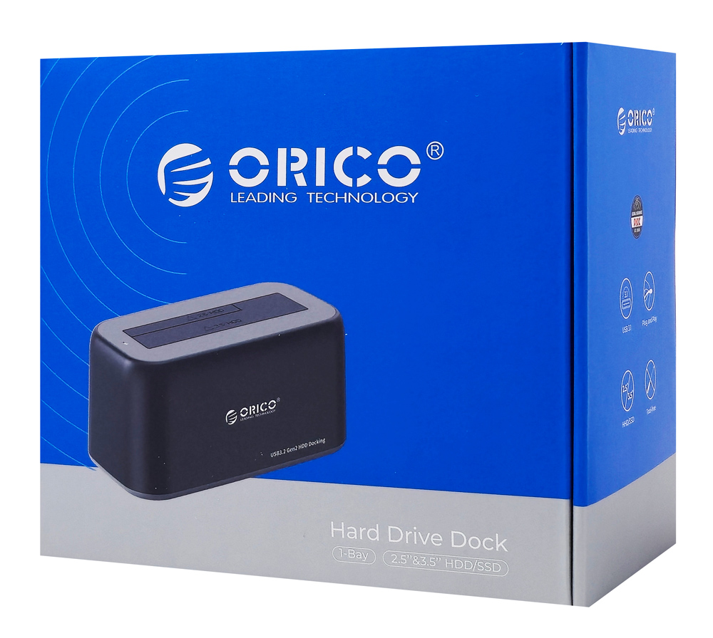 ORICO docking station για 2.5" ή 3.5" SATA HDD/SSD 6819C3-V1, 5Gbps, μαύρο 7 ORICO docking station για 2.5" ή 3.5" SATA HDD/SSD 6819C3-V1, 5Gbps, μαύρο - Image 5