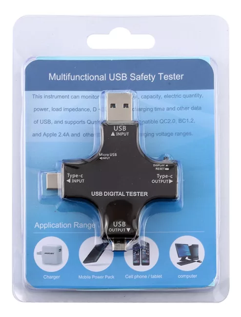 Συσκευή ελέγχου λειτουργίας θύρας USB, Micro USB & USB-C, 3.6-32V, LCD 7 Συσκευή ελέγχου λειτουργίας θύρας USB, Micro USB & USB-C, 3.6-32V, LCD - Image 5