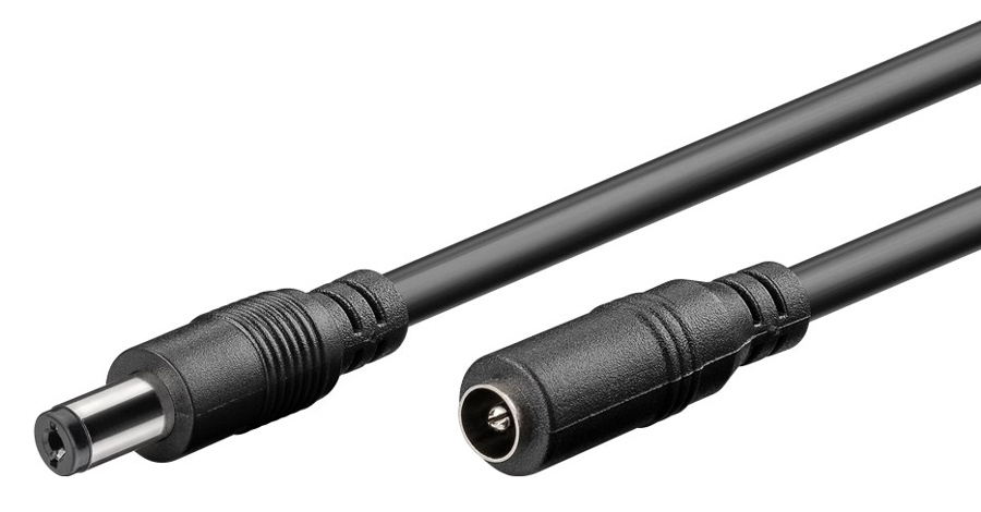 GOOBAY καλώδιο προέκτασης τροφοδοσίας 71400, 5.5x2.1mm, 10m, μαύρο 3 GOOBAY καλώδιο προέκτασης τροφοδοσίας 71400, 5.5x2.1mm, 10m, μαύρο