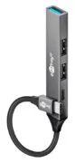 GOOBAY USB hub 74459, 4x θυρών, USB 3.2, 5Gbps, USB-C σύνδεση, γκρι 1