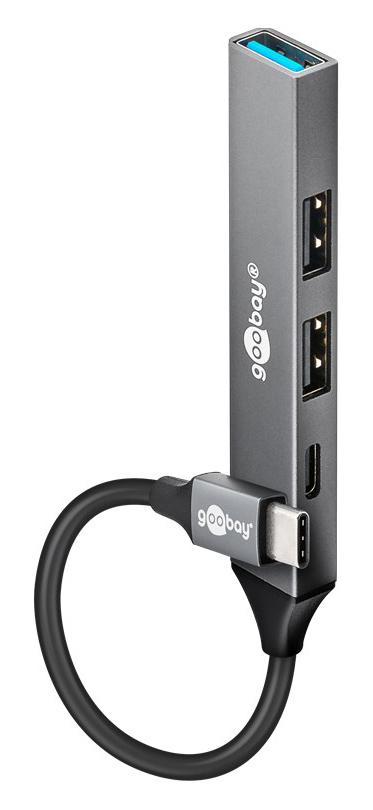GOOBAY USB hub 74459, 4x θυρών, USB 3.2, 5Gbps, USB-C σύνδεση, γκρι 3 GOOBAY USB hub 74459, 4x θυρών, USB 3.2, 5Gbps, USB-C σύνδεση, γκρι