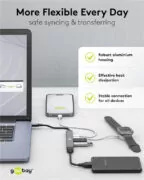 GOOBAY USB hub 74460, 5x θυρών, USB 3.2, 5Gbps, 100W, USB-C σύνδεση, γκρι 6