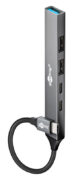 GOOBAY USB hub 74460, 5x θυρών, USB 3.2, 5Gbps, 100W, USB-C σύνδεση, γκρι 2 GOOBAY USB hub 74460, 5x θυρών, USB 3.2, 5Gbps, 100W, USB-C σύνδεση, γκρι 1