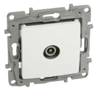 LEGRAND πρίζα κεραίας 764555, αρσενική, 10dB, λευκή 1