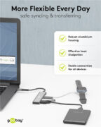 GOOBAY USB hub 76563, 4x θυρών, USB 3.2, 5Gbps, USB-C σύνδεση, γκρι 16 GOOBAY USB hub 76563, 4x θυρών, USB 3.2, 5Gbps, USB-C σύνδεση, γκρι 6