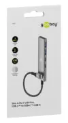 GOOBAY USB hub 76563, 4x θυρών, USB 3.2, 5Gbps, USB-C σύνδεση, γκρι 9